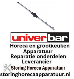 284507501 -Naspoelarm L 375mm sproeiers 4 inbouw ø 10mm inbouwpositie boven UNIVER -BAR