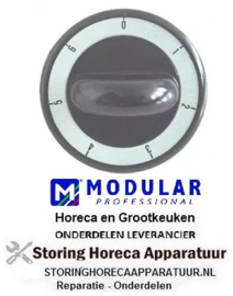 721110675 - Knop schakelaar 7-standen ø 62mm as ø 6x4,6mm MODULAR