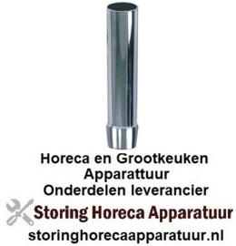 221515029 - Standpijp grootte 1½" werklengte 200mm totale hoogte 220mm AD ø 40mm messing verchroomd