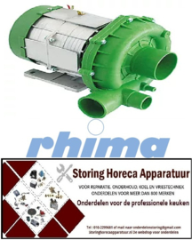 GA262500526 - Waspomp ingang ø 60mm uitgang ø 48mm type T75 230V 50Hz fasen 1 0,55kW 0,75PS L 250mm RHIMA