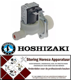P493370893 - Magneetventiel enkel recht 220/240VAC reducering uitgang oranje HOSHIZAKI