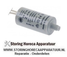 897365170 - ondensator capaciteit 2µF 425V bekercondensator tolerantie 5% 50/60Hz