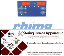 68550920117 - Bedieningsfolie vaatwasser DR265E RHIMA