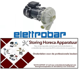 114501584 -Pomp ingang ø 63mm uitgang ø 44mm type 230/400V 50Hz fasen 3 2,5kW L 340mm rotatierichting rechts ELETTROBAR