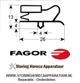 089901764 - Koelkastdeurrubber B 1503mm L 685mm steekmaat FAGOR