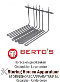 902418106 - Verwarmingselement 9000W 230/400V voor Bertos friteuse
