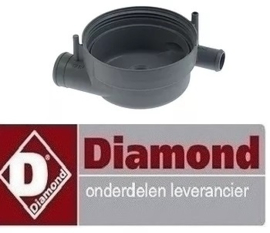355698769 -Pomphuis ø 125mm uitgang ø 24/37mm voor vaatwasser DFS7/6 DIAMOND