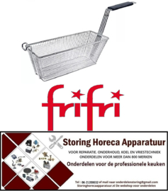 894970289 - Friteusmand B1 140mm L1 275/345mm H1 155mm L2 585mm H2 280mm H3 315mm RVS greep hoogte 310mm voor friteuse FRIFRI