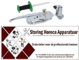 7133242268 - Deursluiting compleet met interne handgreep met knop  265 mm