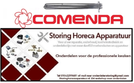 156420159 -Verwarmingselement 14000W 230/400V inbouw ø 57,5mm VC 3 L 500mm B 36mm H 43mm COMENDA