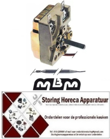 553375334 -Thermostaat t.max. 85°C instelbereik 30-85°C 1-polig 1NO 16A voeler ø 6mm voeler L 130mm MBM