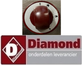 146186337 - Draaiknop rood voor apparatuur DIAMOND
