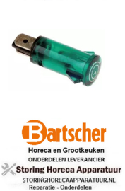 303357010 - Signaallamp ø 13mm groen uur BARTSCHER