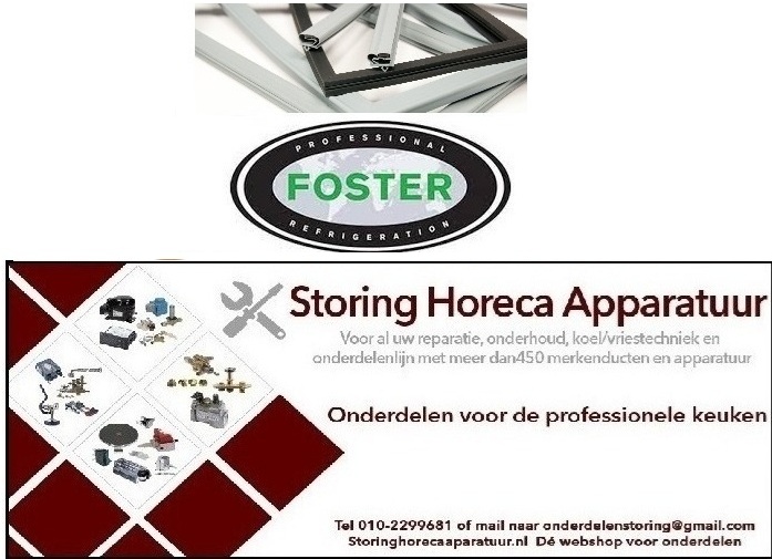  FOSTER KOELDEURRUBBER VOOR HORECA EN GROOTKEUKEN KOELKASTEN EN VRIESKASTEN