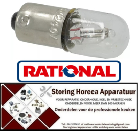 P775359606 - Neonlamp fitting Ba9s 230V 2W L 28mm ø 10mm transparant RATIONAL