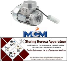 315500625 - Motor 60W 230V 50Hz fasen 1 schacht ø 9mm flens ø 80mm 820U/min type 156C6 TECNO MCM
