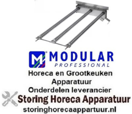 177107880 - Staafbrander 3 rijen L 450mm B 245mm ø 25mm voor grill MODULAR