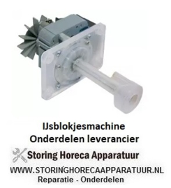 1495.000.49  - Pomp  100W 230V 50Hz uitgang ø 14mm L 105mm rotatierichting rechts voor ijsblokjesmaker