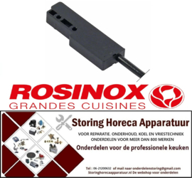160345116 - Magneetschakelaar L 65mm B 20mm 1NO 250V 0,4A P max. 100W aansluiting kabel kabellengte 3000mm ROSINOX