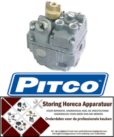 235580043 - Gasventiel voedingsoperator gas ingang 1/4" CCT uitgang 1/4" CCT gasingang 3/4" NPT - PITCO