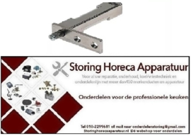 397701712 - Deurveerscharnier L 75mm B 24mm H 100mm A 4mm B 18mm inbouwmaat 22x22mm