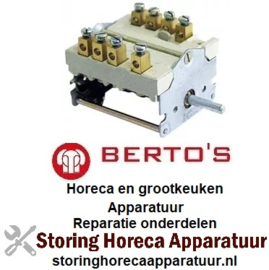 146300076 - Nokkenschakelaar 4 schakelstanden voor BERTOS