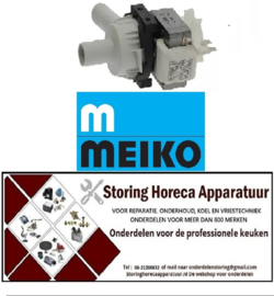 625500042 - Afvoerpomp ingang ø 24mm uitgang ø 24mm 230V 80W 50Hz voor vaatwasser MEIKO