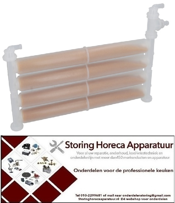665530001 - Waterontharder 4-maal L 380mm B 180mm voor vaatwasser Elframo, Lamber