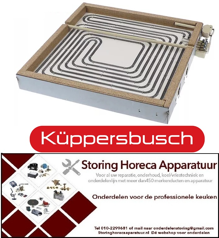 VE224490195 - Stralingselement L 300mm B 300mm 4000W 400V VC 2 aansluitingstype schroefaansluiting