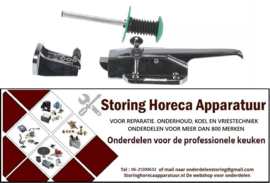 7133242268 - Deursluiting compleet met interne handgreep met knop  265 mm