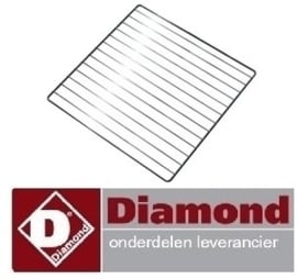 101GL3F-N - Verchroomde rooster 433 x 333 mm voor DIAMOND BRIO43