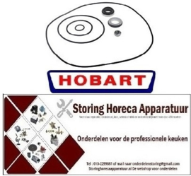 215510665 - Glijring dichting set AD ø 42mm H 12mm ID ø 24mm hoogte tegenring 10mm HOBART