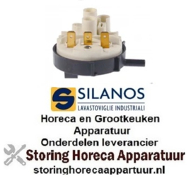 153541330 -Pressostaat drukbereik 65/10mbar aansluiting 6mm ø 58mm drukaansluiting horizontaal spoeltechniek SILANOS