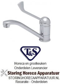 695594152 - T&S eenhendeleengatsmengkraan aansluiting 1/2" uitlooplengte 229mm uitloophoogte 125mm