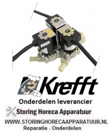 0067.6300203.28 - Magneetventiel drievoudig recht steamer KREFFT GG10.11NT