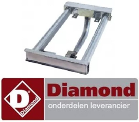 185RTCU700744 - Staafbrander 2-rijen voor gasbakplaat DIAMOND G7/PL