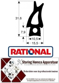 679902248 - Deurrubber B 675mm L 1475mm passend voor oven RATIONAL SCC/CM202