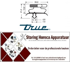 DU912300ME - Deurrubber op maat gemaakt 670 x 625mm TRUE