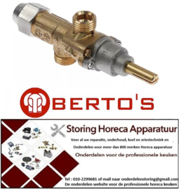 281101094 - Gaskraan type 20S gasingang M16x1,5 (pijp ø 10mm) BERTOS