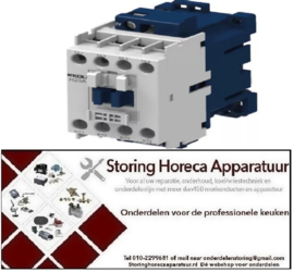 552381209 - Relais AC1 32A 240VAC (AC3/400V) 16A/7,5kW hoofdcontact 3NO hulpcontact 1NC
