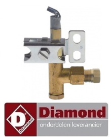 9016.72.080.00 - Waakvlambrander met sproeier gasfornuis DIAMOND G11/6BA12