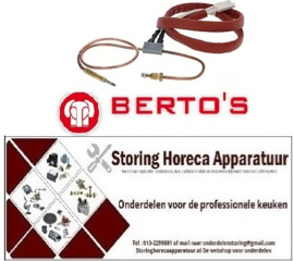 161102247 - Thermokoppel met onderbreker M9x1 L 600mm kabel 700mm BERTOS