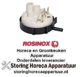 227541045 -Pressostaat drukbereik 28/12mbar aansluiting 6mm ø 58mm drukaansluiting horizontaal spoeltechniek ROSINOX