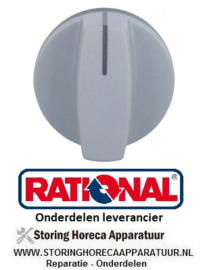 151110144 - Knop nulstreep ø 40mm as ø 6mm 3-delig RATIONAL