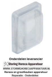 075301064 -  Beschermkap voor drukschakelaar buitenmaat 23,4x17,4mm binnenmaat 19x13mm H 7,5mm