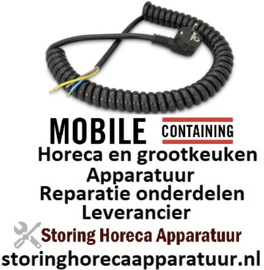 887.95.7026 - Spiraalsnoer 1.3 meter met stekker voor MOBILE CONTAINING