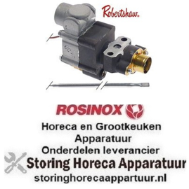 207580062 -Gasthermostaat type BJW 93-287°C 200-550°F gasingang flens (pijp-ø5/16") gasuitgang 3/8" NPT ROSINOX