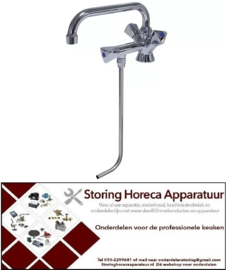 333540270 - Eengatsmengkraan voor 1 spoelbak hogedruk 3/8" uitlooplengte 200mm uitloophoogte 85mm bovendeel