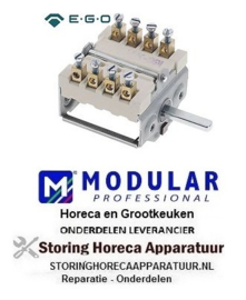 988300080 -Nokkenschakelaar 2 schakelstanden 4NO schakelvolgorde 0-1 16A as ø 6x4,6mm as L 23mm Modular