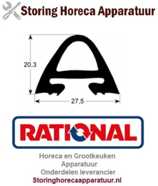 159902245 - Deurrubber B 720mm L 1410mm buitenmaat 20 x 2/1 voor RATIONAL